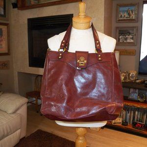 Burgundy 100 % leather bag